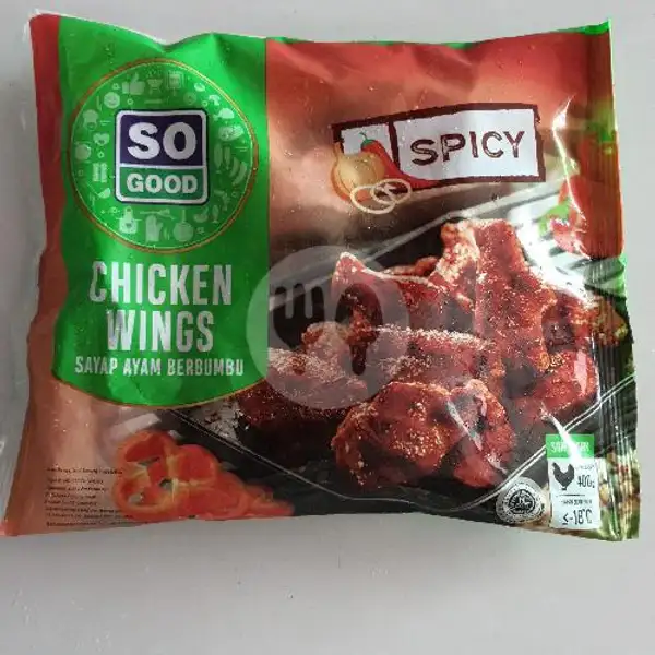 SG Chicken Wings Spicy 400 Gram (Stok 3 Bungkus) | Rizqi Frozen Food
