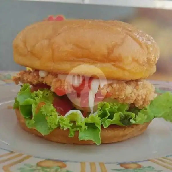 Burger Ayam Iris Crispy | Ayam Iris Crispy Surabaya