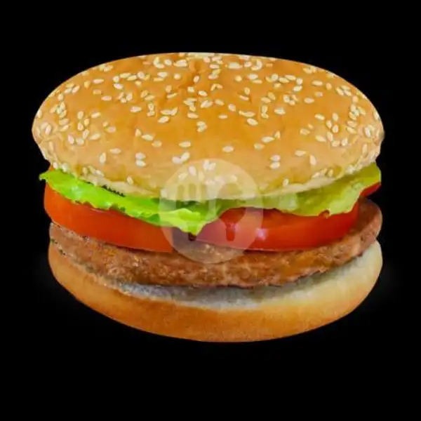 Paket Hemat Beef Burger + Air Mineral | Warung Makanan Rumahan, Daan Mogot