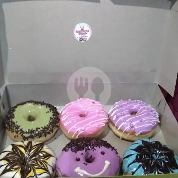 Donat Isi 6 (Random 3) | Jelita's Donut & Cake, Kembangan