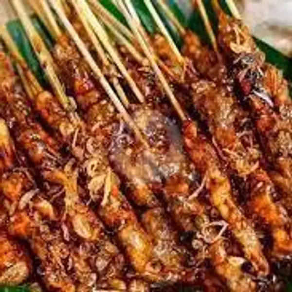 Sate Ayam Campur Lemak 20 Tusuk + Lontong + Teh Obeng | Sate Madura Cak Han, Batam