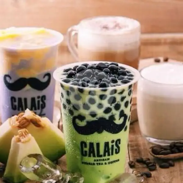 Honeydew MilkTea With Bubble (R) + Taro MilkTea With Egg Pudding (R) | Calais, Ciputra Mall