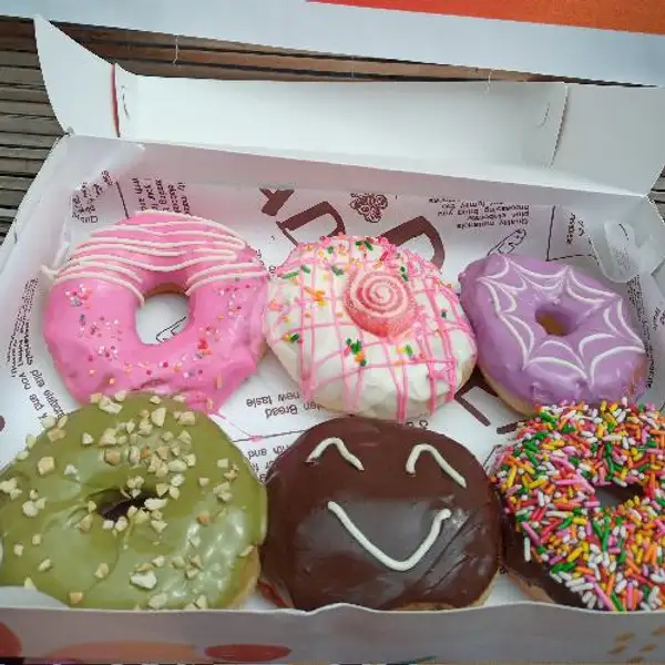 Donat Isi 6pc Glaze Toping | Donuts House