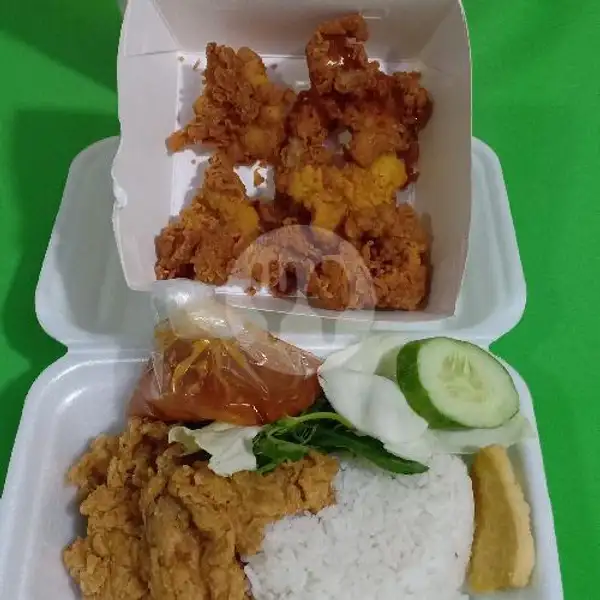 Paket Ayam Geprek Kulit Ayam | Ayam Geprek Zacky 3, Tanjung Karang Timur