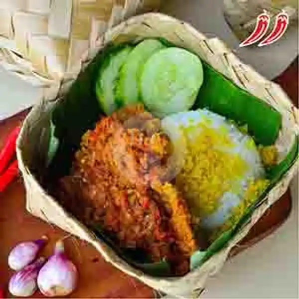 Nasi Ayam Geprek Sambal Bawang | Nasi Ayam Ambyar, Mulyorejo