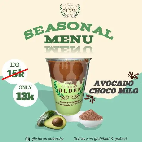 Avocado Choco Milo | Cincau Olden, Gubeng