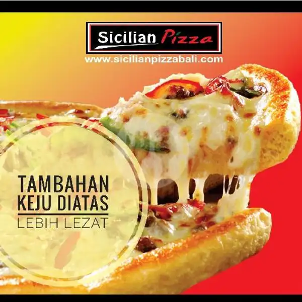 Extra Topping Keju (L) | Sicilian Pizza, Tiara Dewata Supermarket