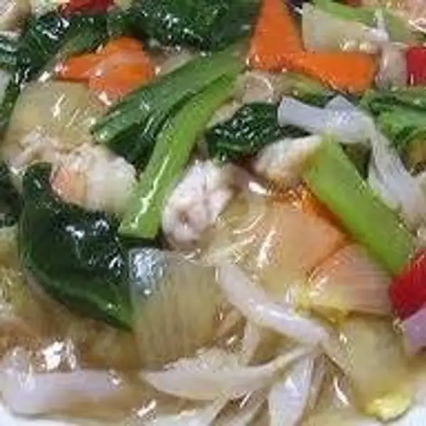 Capcay Goreng/Kuah Seafood Pedas | Warung Bangka Jaya, Denpasar
