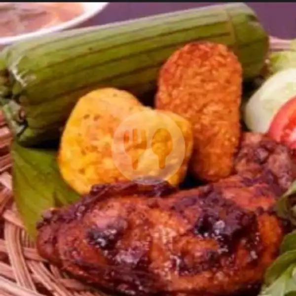Nasi Bakar Ori/pedas Ayam Bakar Mercon Komplit | Nasi Kulit Ambyar