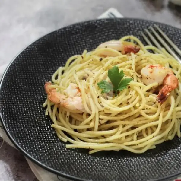 Spaghetti Alio Oglio Seafood | Seblak Chef Dzaki