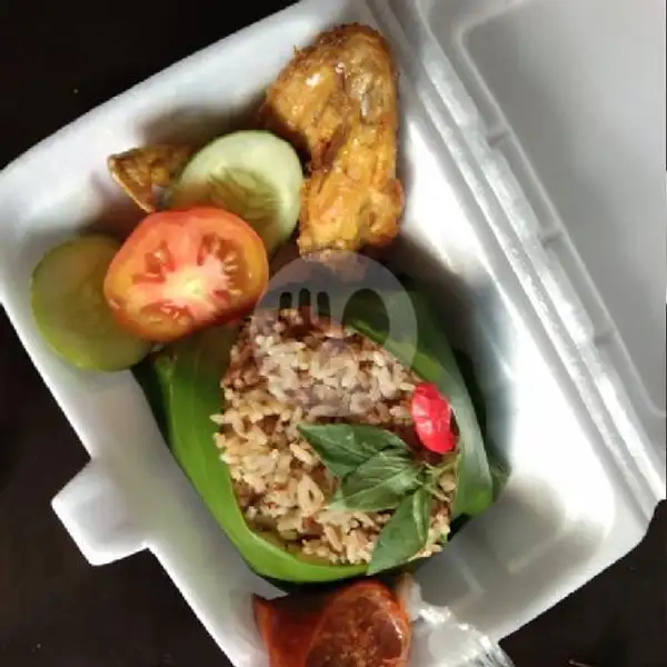 Nasi Tutug Oncom + Ayam Sayap Kolit Tahu Tempe Sambel Lalab | Kedai Nasi TO & Rice Bowl Berkah, Gang. Sontong