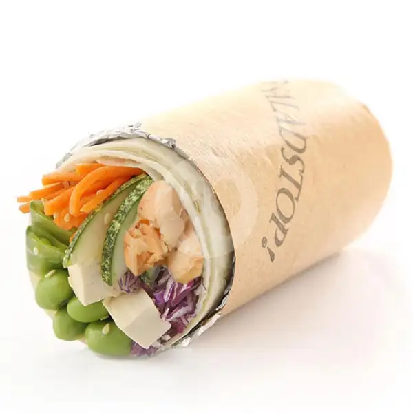 Go Ginza wrap with Baked Salmon | SaladStop!, Kertajaya (Salad Stop Healthy)