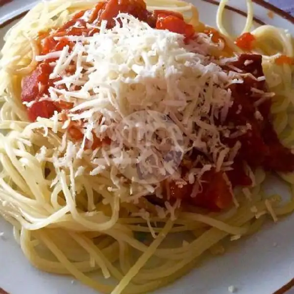 Spaghetty Keju Spesial Toping Lengkap + Telur Dadar/ Ceplok | Warung Pengatur Kulit 0910, Langkapura