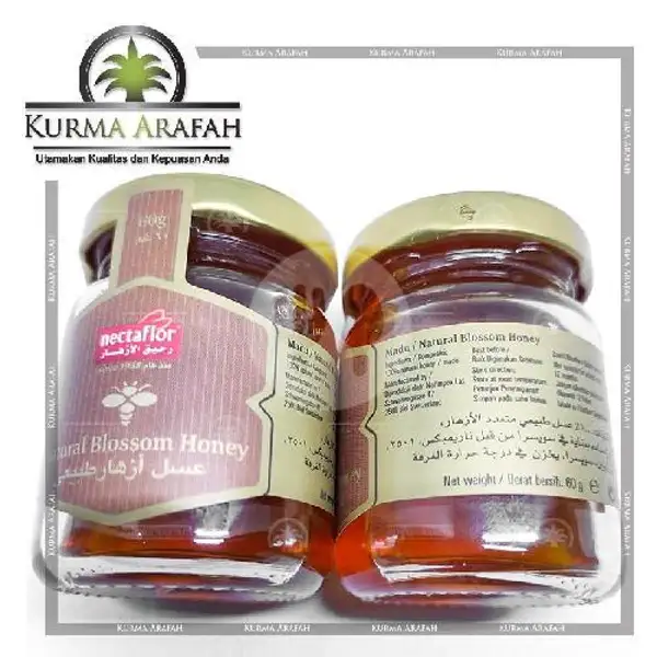 Madu Nectaflor Blossom Honey Asli Swis 60 gr Premium | Kurma Arafah, KH Mas Mansyur