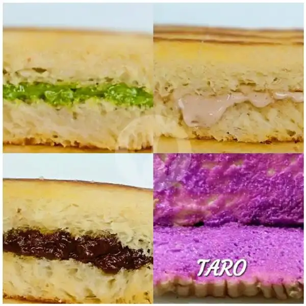 Greentea, Tiramizu, Choco Cranchy,Taro. | Roti Bakar Dewata, Gunung Salak