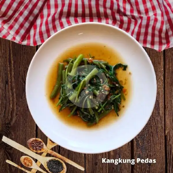 Kangkung Pedas | Kulit Emak (Spesial Nasi Kulit Ayam), Sinduadi
