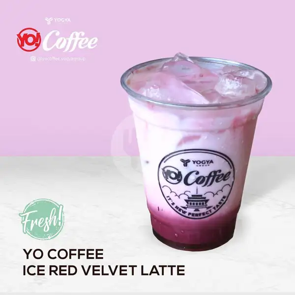 Yo! Coffee Ice Red Velvet Latte | Yomart MM Isola - Yo Coffee