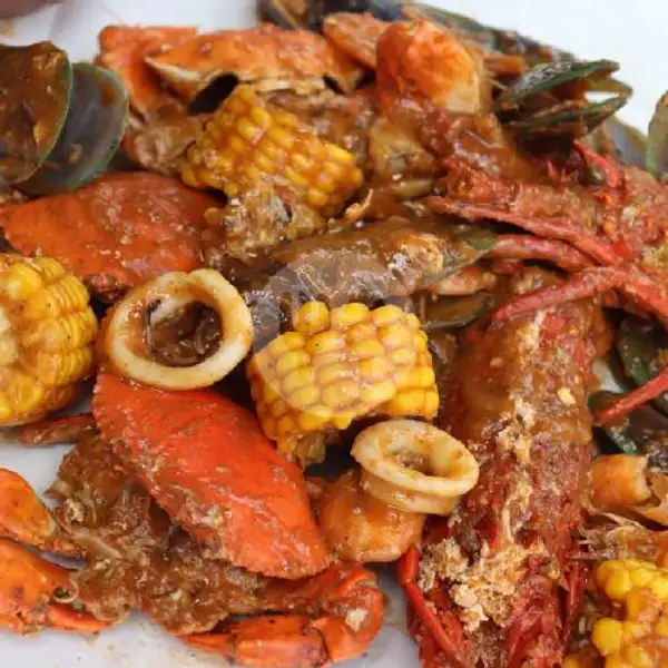 Bahagia banget isi kepiting125-150gr 4,lobster 200gr up 2, kerang, udang, cumi | Seafood88, Jombang Kota