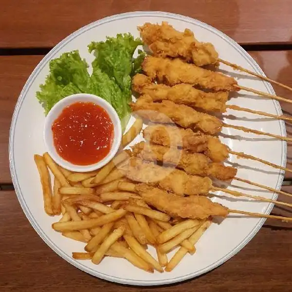 Chicken Satay With French Fries | Cincai Cafe, Baloi Kusuma
