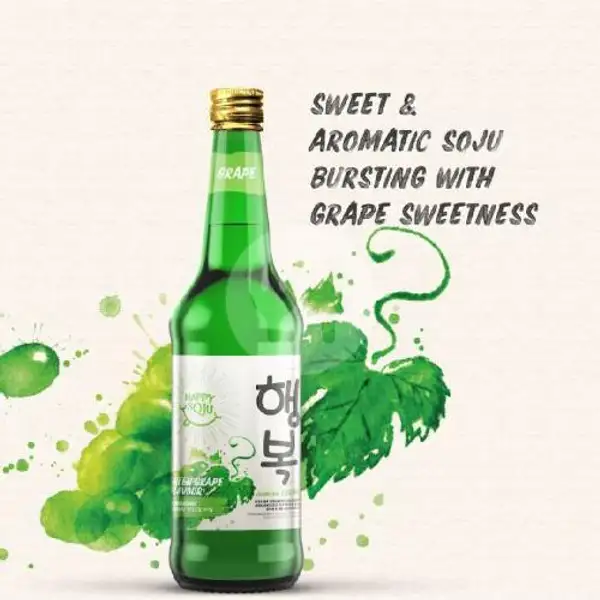 Soju Happy Green Grape + Free Yakult | Arnes Beer Snack Anggur & Soju