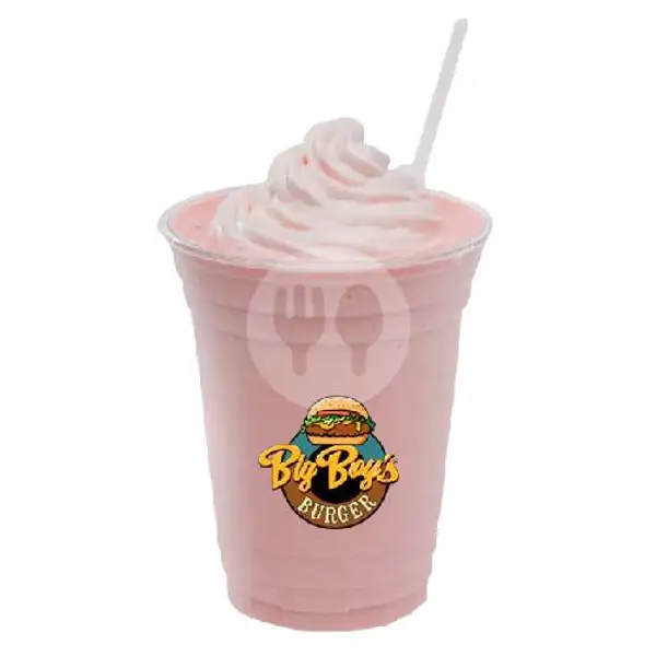 Strawberry Milkshake | Big Boy's Burger