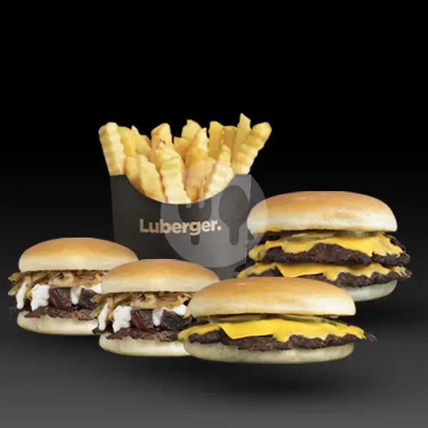 Paket LuberSmokey n Cheese | Luberger ( Burger, Rice Bowl & Smoke Meat ), Buah Batu