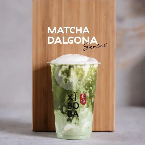 Signature Matcha Dalgona With Hokkaido Milk Pudding | XIBOBA, Sesetan