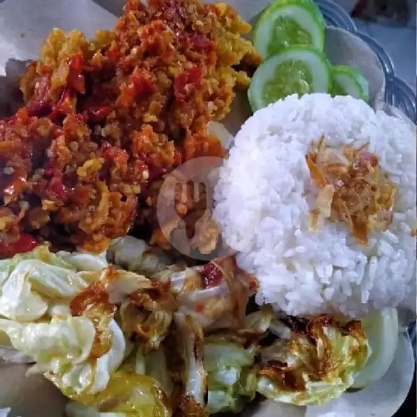 Nasi Ayam Geprek + Kol Goreng | Warung Seblak Anie, Kebon Gedang