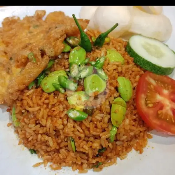 Paket Nasi Goreng Pete + Teh Obeng | Ayam Penyet Uda Hen, Perum Villamas