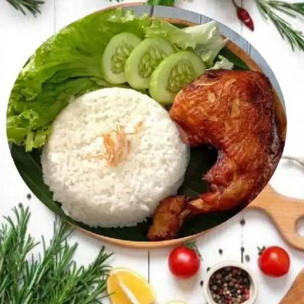 Nasi + Pecel Ayam Goreng | Kedai Anya, Anggrek Neli Murni