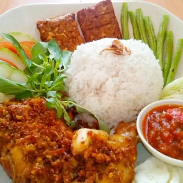 Ayam Penyet Dada + Nasi | Mie Ayam Jakarta
