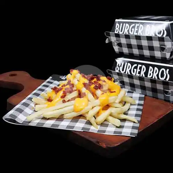 Cheesy Smoked Beef Fries Large | Burger Bros, Pluit
