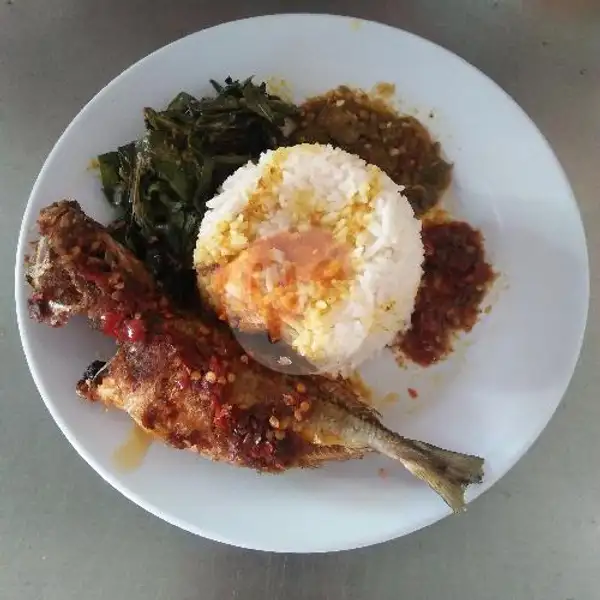 Nasi Ikan Kembung Balado + Kuah + Sayur + Sambal | Masakan Padang Sari Raso Murah Meriah, Genteng Biru