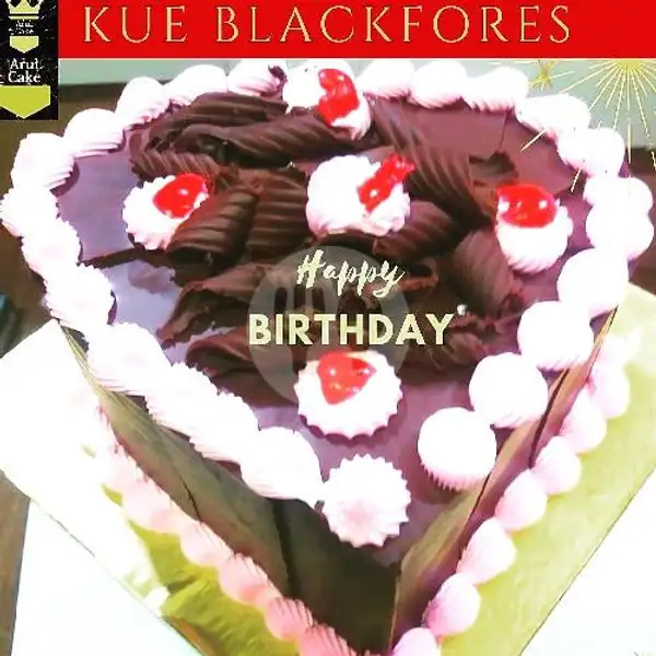 Kue Ultah Blackfores Love, Uk : 15x15 | Kue Ulang Tahun ARUL CAKE, Pasar Kue Subuh Senen