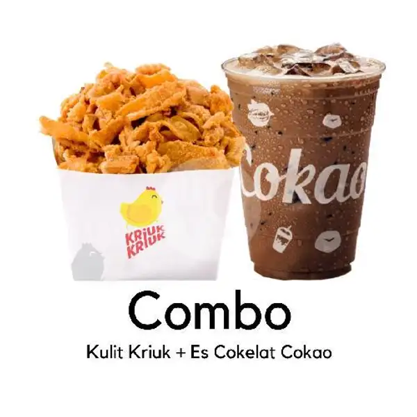 Combo Kulit Kriuk + Es Cokelat ( Pilihan Bumbu Tabur ) | Kriuk Kriuk, Mojopahit