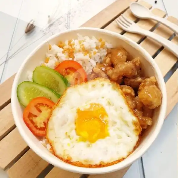 Rice Bowl Ayam Saus Madu | Warung Makan Vinso