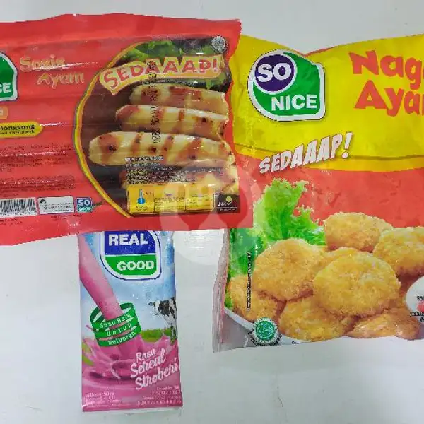 Paket Hemat..!! 1nugget +1sosis Free Susu Realgood | Lestari Frozen Food, Cibiru