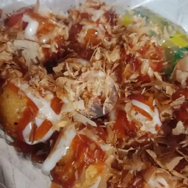 takoyaki gurita (medium) | Rice Bowl Ayam Teriyaki Bibi Lung, Takoyaki, Indomie, Samoja Dalam