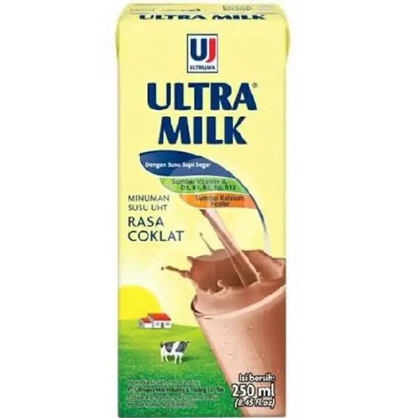Ultra Milk Coklat 250 Ml | DD Teh Poci Soka