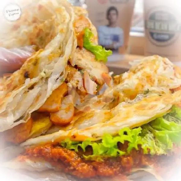 Roti Maryam Sandwich Patties sapi | Roti Bakar Medina Kitchen, Cipondoh