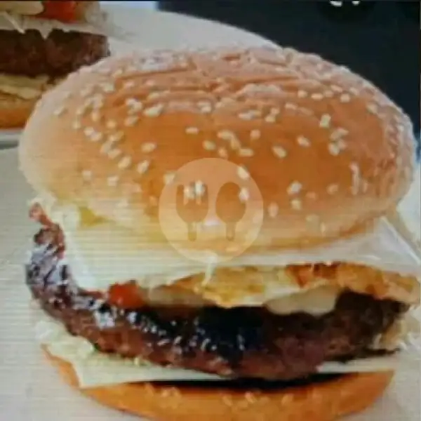Burger Patty Sapi + Keju | Kebab Maraja, Jln Wahid Hasyim 1