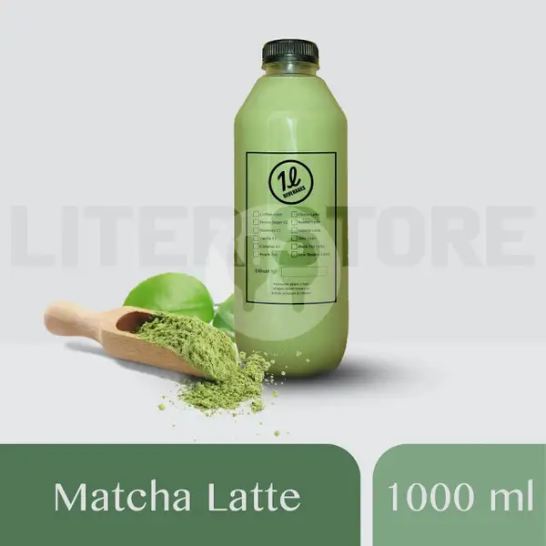Matcha Latte 1000ml | The Liter, Summarecon Bekasi