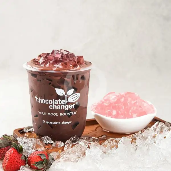 Chocolate Jelly Strawberry  + Bubble (No Ice) | Chocolate Changer, Pasar Baru