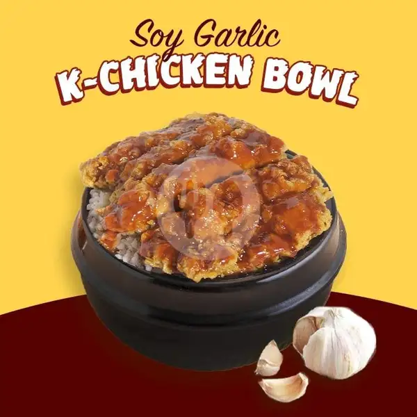 Soy Garlic K-Chicken Bowl | Mujigae by Tabula, Cinere