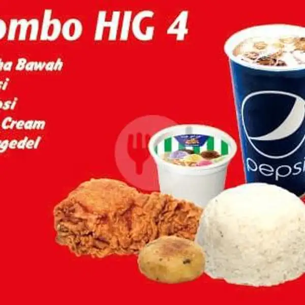 Combo Hig 4 | Ayam Penyet Jakarta, Dr Mansyur