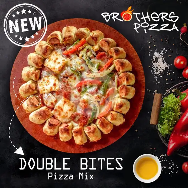 Double Bites Mix Large | Brother's Pizza, Antasari Lampung