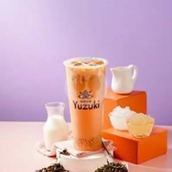 Roasted Milk Tea 2 Toppings (M) | Yuzuki Tea & Bakery Majapahit - Cheese Tea, Fruit Tea, Bubble Milk Tea and Bread