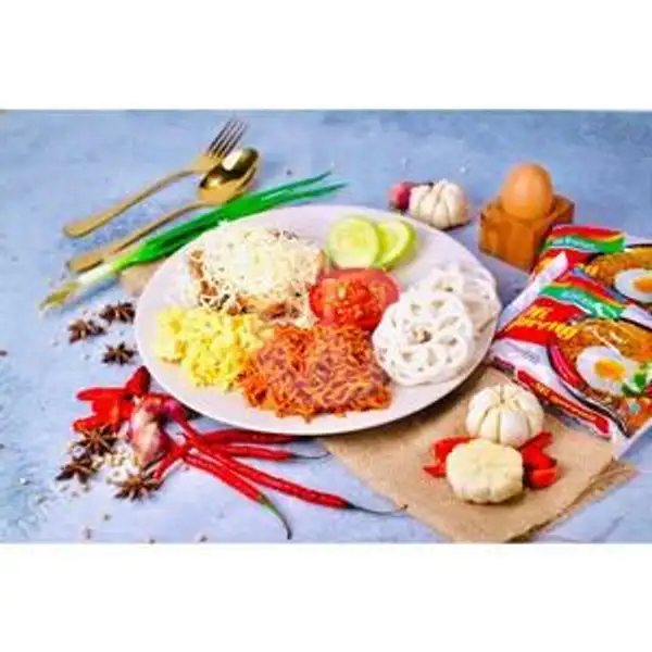 Paket Indomie Pedas BBQ Cheddar | Ayam Geprek Tiba-Tiba, Catur Tunggal