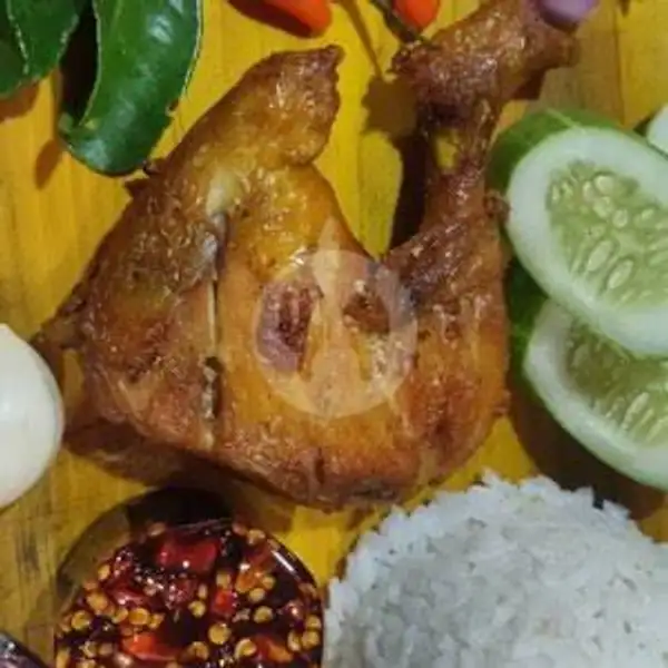Ayam Geprek Sambal Kecap + Nasi + Teh Manis Dingin | Ayam Penyet Amora Jl.pintu Air 2