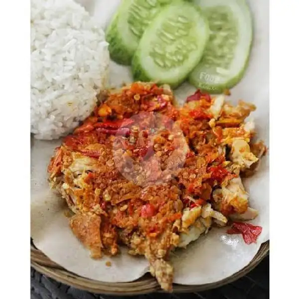 Nasi ayam geprek | Penyetan Mbak Sus Warung Lesehan, Wonocolo